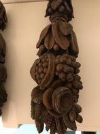 Antiek houten gebeeldhouwde trossen - 2, Antiek en Kunst, Curiosa en Brocante, Ophalen