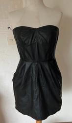 Strapless leren jurkje, xs h&m, Kleding | Dames, Ophalen of Verzenden, Zo goed als nieuw, Maat 34 (XS) of kleiner, Zwart