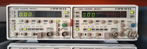 Hameg 8001-2 frame met twee HM-8021-3 Counter, Doe-het-zelf en Verbouw, Meetapparatuur, Zo goed als nieuw, Ophalen