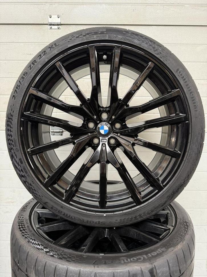 DEMO 22’’ BMW X5 X6 G05 G06 VELGEN ZOMERBANDEN ORIG SET TPMS, Auto-onderdelen, Banden en Velgen, Banden en Velgen, Zomerbanden