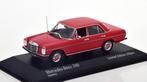 Mercedes-Benz 200 ( W115 ) Limousine 1968 Rood 1-43 Minicham, Hobby en Vrije tijd, Overige merken, Minichamps, Duitsland, Auto