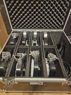 8x showtec compact par 7 tri + flightcase + klemmen, Muziek en Instrumenten, Licht en Laser, Ophalen, Zo goed als nieuw, Licht