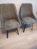 Groene PU Lederen Kuipstoelen draaibaar - Set van 2, Ophalen, Twee, Overige kleuren, Zo goed als nieuw