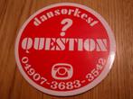 sticker Heeze  Dansorkest QUESTION 04907-3683-3542, Verzamelen, Ophalen, Zo goed als nieuw, Bedrijf of Vereniging
