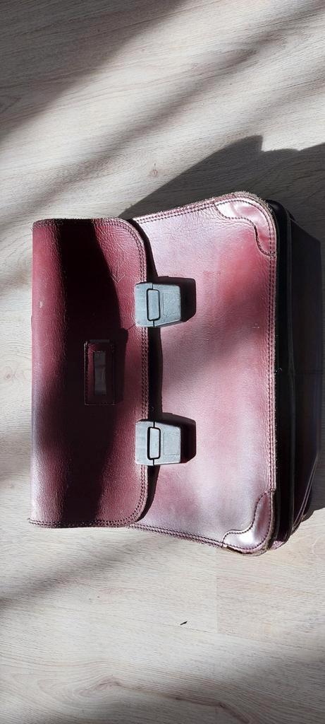 NS Machinisten Tas - Leer - Spoorwegen Werk Tas - Echt Leer, Sieraden, Tassen en Uiterlijk, Tassen | Schoudertassen, Gebruikt