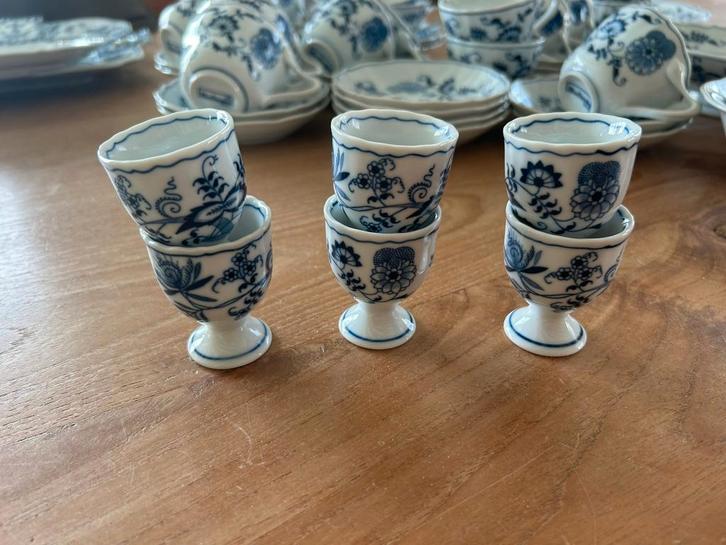Blue Danube eierdopjes, Antiek en Kunst, Antiek | Servies los, Ophalen of Verzenden
