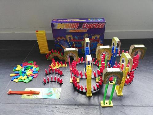 Domino express - roller coaster; ongeveer 200 stenen, Kinderen en Baby's, Speelgoed | Bouwstenen, Zo goed als nieuw, Overige merken