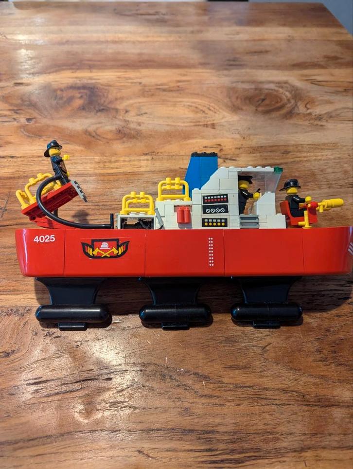 Lego 4025 Brandweerboot - Compleet (excl. antenne), Kinderen en Baby's, Speelgoed | Duplo en Lego, Gebruikt, Lego, Complete set