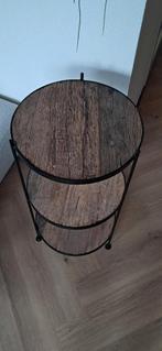 Bijzettafel, Ophalen, Minder dan 55 cm, Rond, Zo goed als nieuw