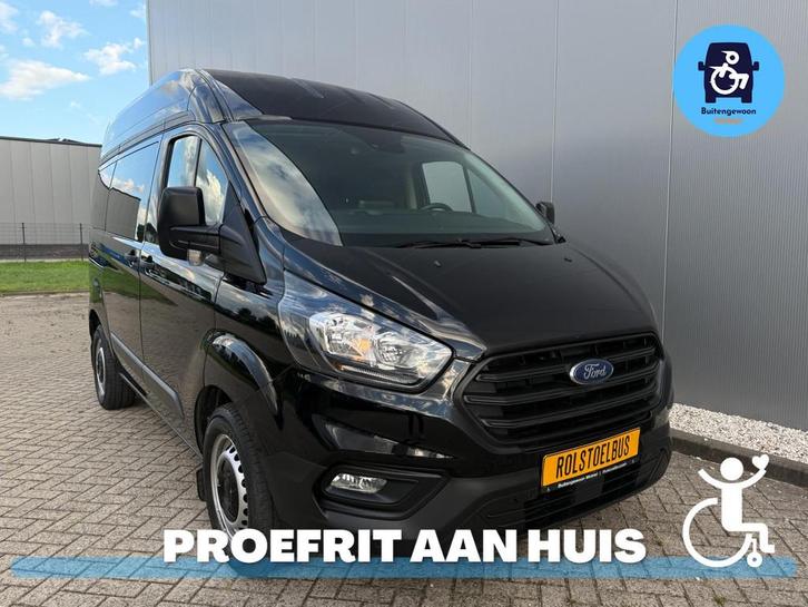 Ford Transit Custom (2023) Rolstoelbus Airco Cruise Lift 4 P, Auto's, Bestelauto's, Bedrijf, Te koop, Aangepast voor mindervaliden