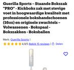 Guerilla Sports Staande Bokszak PRO OUTLETS ex Handschoenen, Sport en Fitness, Groter dan maat XL, Overige, Vechtsportmateriaal