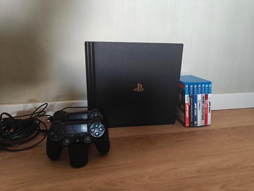 PlayStation 4 pro incl games en controllers, Spelcomputers en Games, Spelcomputers | Sony PlayStation 4, Gebruikt, Pro, 500 GB