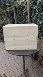 Houten kist met lades : Sieradendoos/bestekdoos/ opbergdoos, Zo goed als nieuw, Minder dan 100 cm, 25 tot 50 cm, 50 tot 100 cm