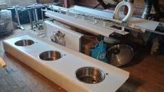 Sanitair wastafel en planchet, Ophalen, Gebruikt, Wastafel