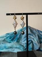 Tahiti parel & zoetwater parel zeldzaam one of a kind, Hangers, Nieuw, Ophalen of Verzenden, Met edelsteen
