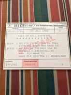 NS Rock en Roll Expresse Ticket 1986, Ophalen of Verzenden, Gebruikt, Trein, Kaart of Prent
