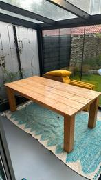 Houten eettafel 2x1 meter - gebruikt, Huis en Inrichting, Tafels | Eettafels, Ophalen, Gebruikt, 100 tot 150 cm, 200 cm of meer