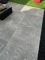 10x keramische tegel Outside Marble 90x90x3 cm Warm Grey, Tuin en Terras, Tegels en Klinkers, Ophalen, Keramiek, Nieuw, 5 tot 10 m²
