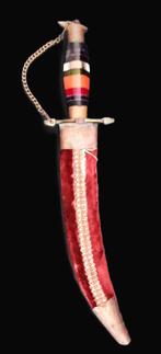 Mes . Kirpan Facto Knife with Original Sheath, Verzamelen, Ophalen of Verzenden, Overige soorten, Azië, Mes of Dolk