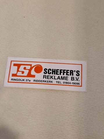 2392 Scheffer's Reclame B.V. Sticker beschikbaar voor biedingen