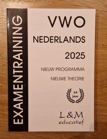 Examentraining VWO Nederlands 2025 beschikbaar voor biedingen