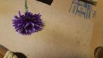 paarse bloem kunstbloem, Ophalen of Verzenden, Zo goed als nieuw, Binnen