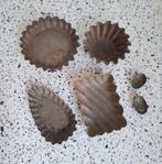 Vintage metalen tartelette-, bakvormpjes, schuitjes, Antiek en Kunst, Ophalen of Verzenden