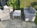 Loungeset zgan - zonder kussens!, Tuin en Terras, 4 zitplaatsen, Ophalen of Verzenden, Zo goed als nieuw, Loungeset