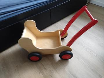 Houten loopkar, Om te leren lopen. Merk: van Dijk beschikbaar voor biedingen