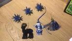 6 stuks blauwe kerstboom versieringen, Diversen, Ophalen of Verzenden, Zo goed als nieuw