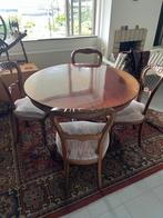 Antieke tafel met 4 stoelen, Antiek en Kunst, Antiek | Meubels | Stoelen en Banken, Ophalen