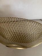 Goudkleurige schaal / fruitschaal, Huis en Inrichting, Woonaccessoires | Schalen en Manden, Ophalen, Zo goed als nieuw, Rond, Glas