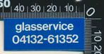 Sticker: Glasservice Gebroeders Van de Bogaard - Uden (2), Verzenden, Zo goed als nieuw, Bedrijf of Vereniging