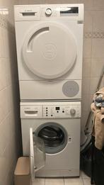 Bosch warmtepompdroger + wasmachine set (inc. stapelkit), Ophalen, Gebruikt