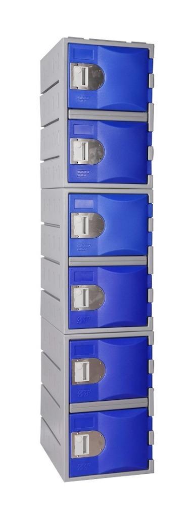 6 vaks HUFTERPROOF kunststof lockerkast, Huis en Inrichting, Kasten | Lockerkasten, Nieuw, Ophalen of Verzenden