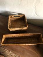 Stokbrood rietenmand en rieten mandje, Huis en Inrichting, Woonaccessoires | Schalen en Manden, Ophalen of Verzenden, Zo goed als nieuw