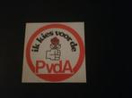 Sticker PVDA (nr.3), Verzamelen, Stickers, Ophalen of Verzenden, Zo goed als nieuw, Bedrijf of Vereniging