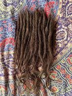 30 nieuwe kastanjebruine human hair dread extensions nu 150€, Ophalen of Verzenden, Nieuw, Pruik of Haarverlenging