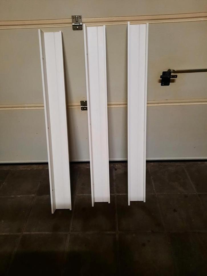 Witte Schilderijplank 3 stuks 115cm, Huis en Inrichting, Woonaccessoires | Wandplanken en Boekenplanken, Zo goed als nieuw, Ophalen
