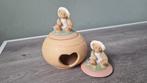 Cherished Teddies potje-theelichtje met deksel, Ophalen of Verzenden, Zo goed als nieuw, Beeldje, Cherished Teddies