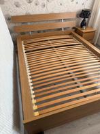 IKEA bed 140x200, Ophalen, Gebruikt, Bruin, Tweepersoons