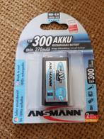 Ansmann oplaadbare blok akku type 300 270mah, Ophalen of Verzenden, Nieuw