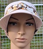 Chemo/haarverlies tricot pet met sjaal no 18 C. Lichtbeige., Anna, Ophalen of Verzenden, Nieuw, Muts