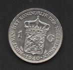 Zilveren Gulden 1940 Koningin Wilhelmina (117), Postzegels en Munten, Munten | Nederland, 1 gulden, Zilver, Ophalen of Verzenden