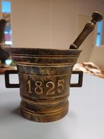 Anieke zware bronzen vijzel, Antiek en Kunst, Antiek | Koper en Brons, Ophalen, Brons