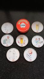 CRISTAL ALKEN> METALEN ONDERZETTERS> VINTAGE., Ophalen, Gebruikt, Viltje(s), Overige merken