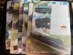 GB 6xAreogrammen met Trein Motief, Ophalen of Verzenden, Postfris, Treinen