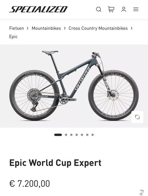 Specialized Epic WC World Cup Expert (nieuw) powermeter X01, Fietsen en Brommers, Fietsen | Mountainbikes en ATB, Zo goed als nieuw