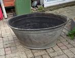 Ovalen zinken teil te kopp, Tuin en Terras, Bloembakken en Plantenbakken, Ophalen, Zo goed als nieuw, Metaal, 30 tot 60 cm