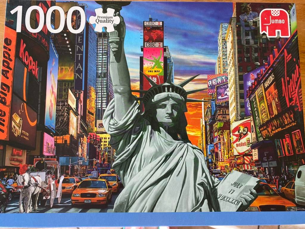 Puzzel New York, Ophalen of Verzenden, 500 t/m 1500 stukjes, Zo goed als nieuw